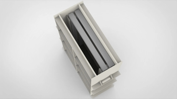 Диптанк для отмачивания краски, 3 рамы, ТПФ 940х560