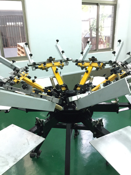 Ручной карусельный печатный станок для печати на текстиле THOR