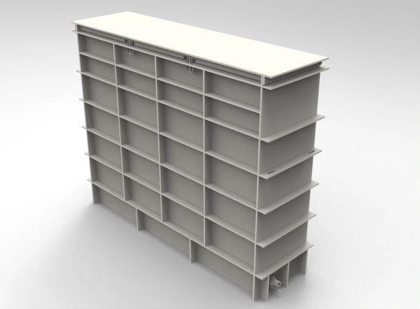 Диптанк для отмачивания краски, 5 рам, ТПФ 900х1300